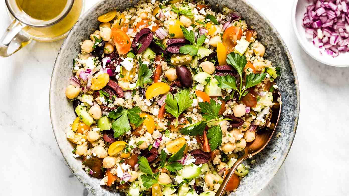 Spearmint Tea Infused Quinoa Salad Recipe - The Tea Cartel