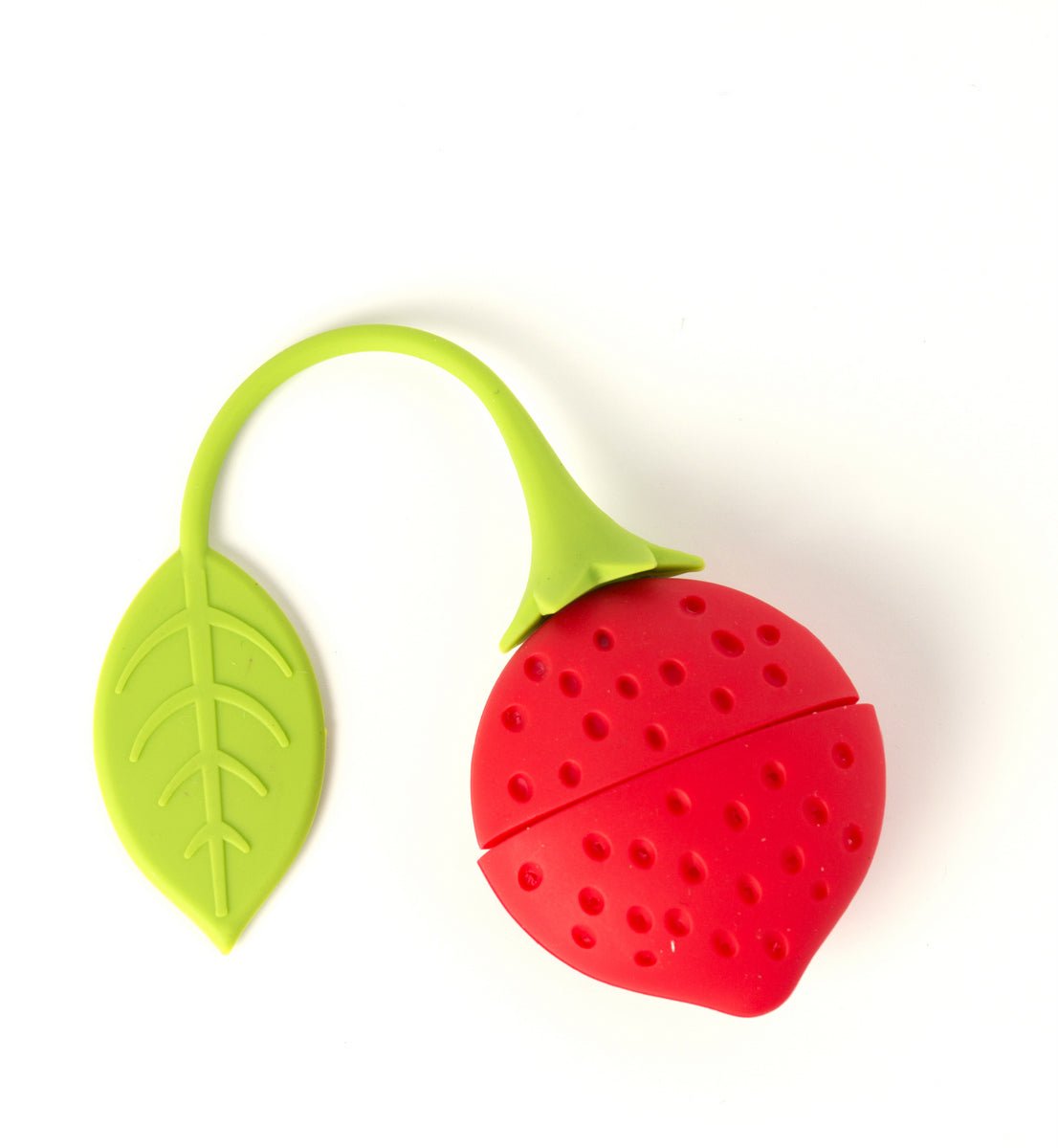 SOLD OUT Small Silicon Tea Strainer - Strawberry Shape - The Tea Cartel