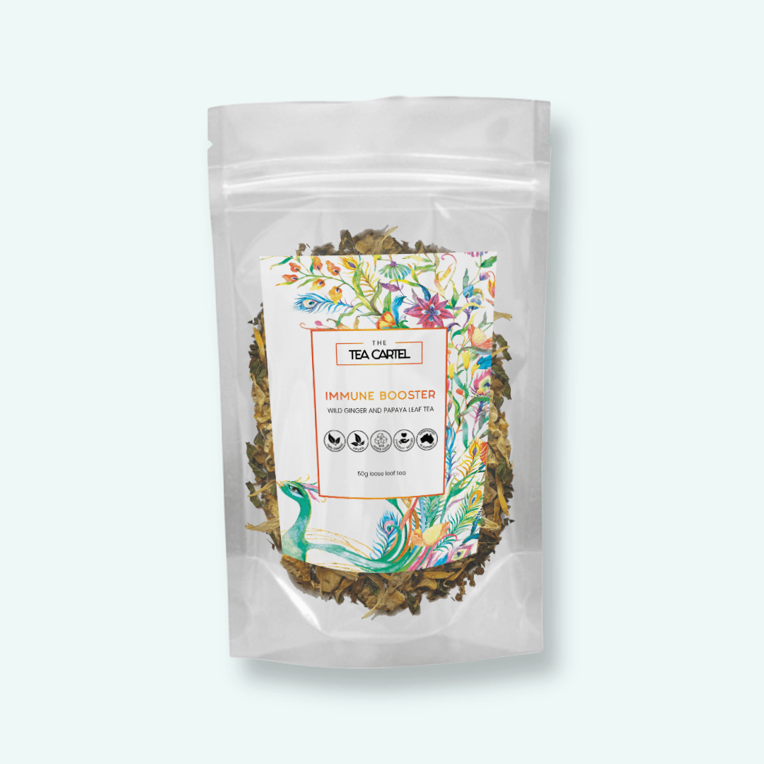 Immune Booster Wild Ginger and Papaya Leaf 100% Organic - The Tea Cartel